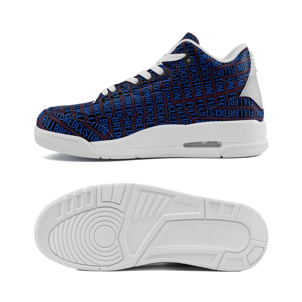 Blue and White Men's Sneakers